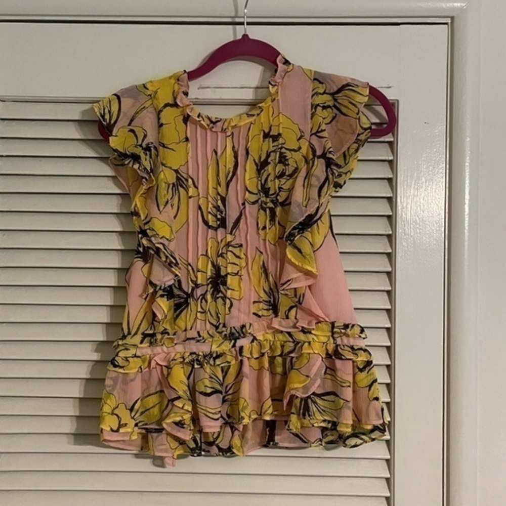 Marissa Webb ruffle floral top